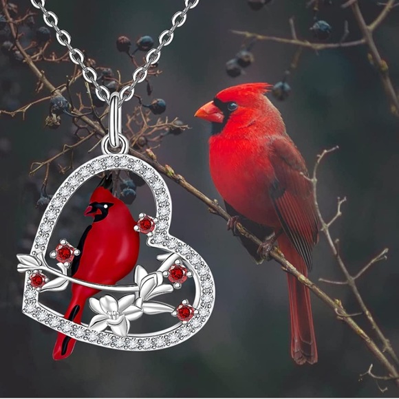 18k Angel Cardinal Diamond Fine Jewelry Necklace - Picture 10 of 12